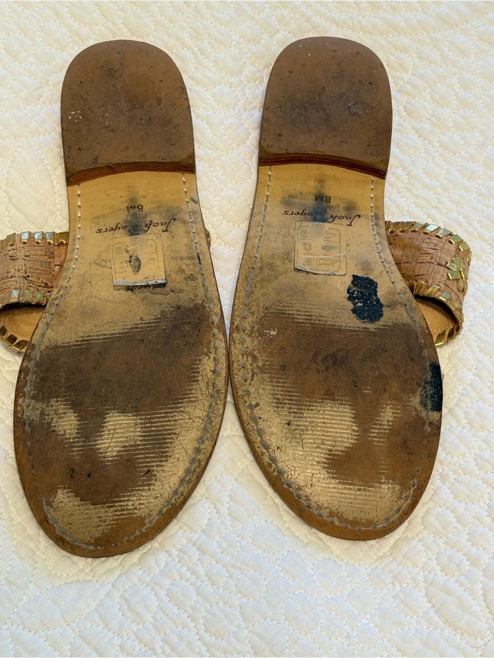 Jack Rogers Original Jacks Cork and Gold - Picture 4 of 4